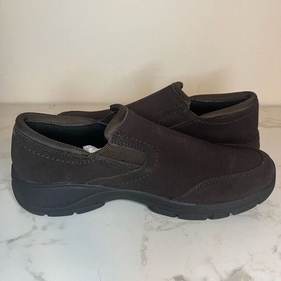 Lands End All Weather Moc Dark Brown Suede size 9.5 - Picture 9 of 10